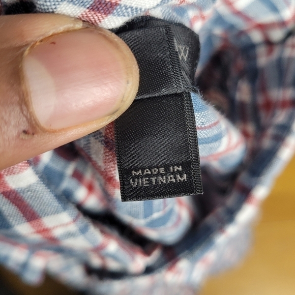 J.Crew Short Sleeve Délavé Irish Linen Shirt Morton Plaid Men's Large - Picture 5 of 9